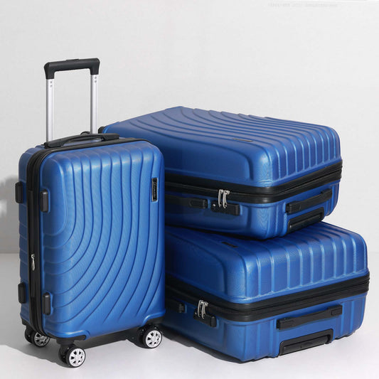 uiimiii midnight blue 3-piece luggage set