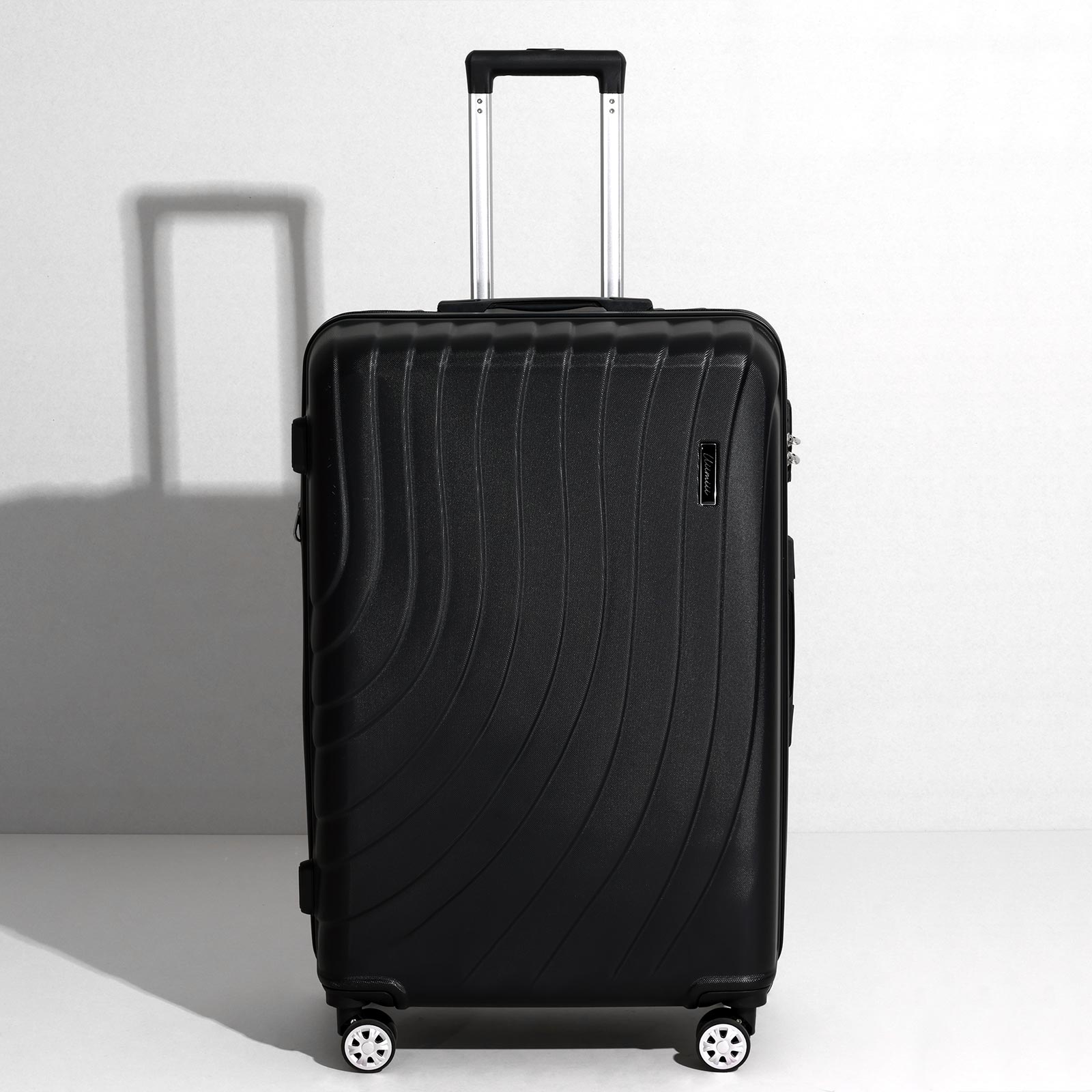 uiimiii black large check-in luggage