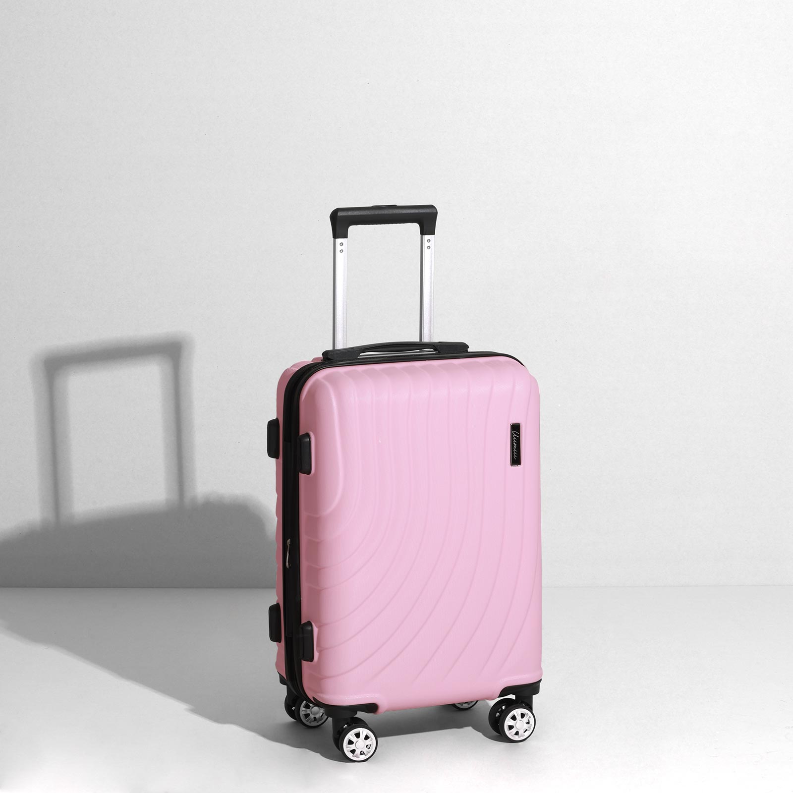 uiimiii baby pink carry-on luggage