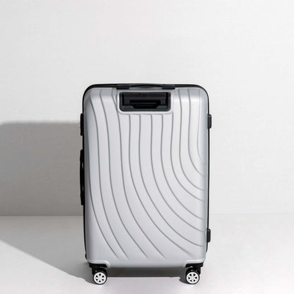 uiimiii silver large check-in luggage back