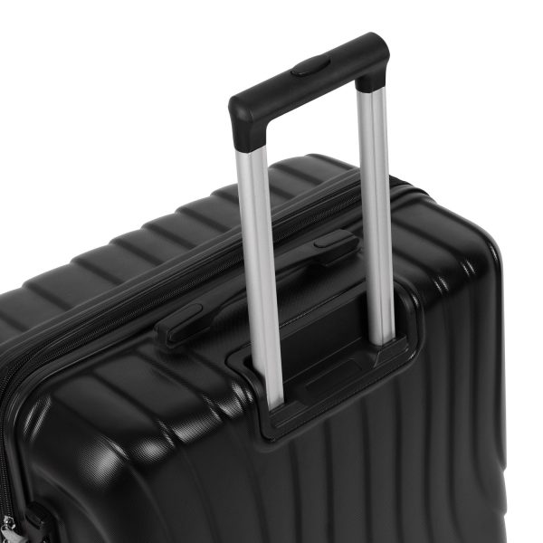2024 Latest Style Hard Shell Carry On Luggage Suitcase-Black