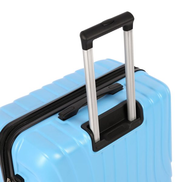 2024 Latest Style Hard Shell Carry On Luggage Suitcase – Light Blue