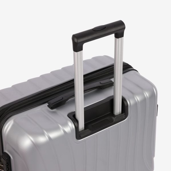 2024 Latest Style Hard Shell Carry On Luggage Suitcase-Sliver