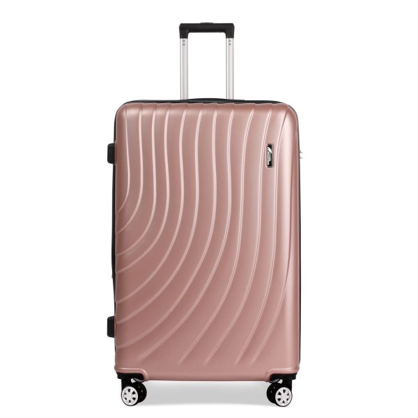2024 Latest Style Hard Shell Carry On Luggage Suitcase-Rose Gold